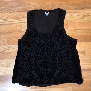 Ecote’ velvet design tank, large